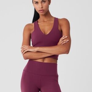 ALO Airbrush Real Bra Tank - Wild Berry